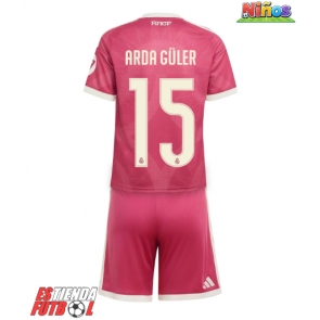 Real Madrid Arda Guler #15 Tercera Equipación Niños 2026-27 Manga Corta (+ Pantalones cortos)